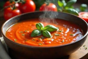 Tomatensuppe Rezept mit frischen Tomaten